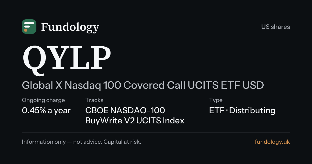 QYLP | Global X Nasdaq 100 Covered Call UCITS ETF: price · Fundology